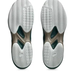 Tennisschoenen-Asics Game FF Clay/OC tennisschoenen heren white saxon green