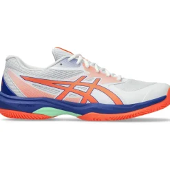 Padelschoenen-Asics GAME FF padelschoen heren white vivid coral