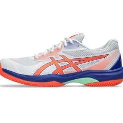 Padelschoenen-Asics GAME FF padelschoen heren white vivid coral