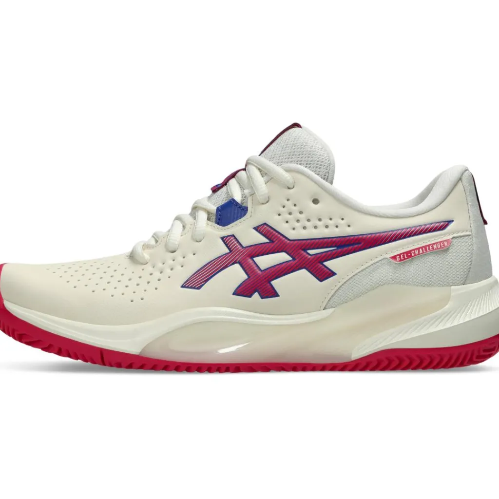Asics GEL-CHALLENGER 15 CLAY tennisschoenen dames cream bright rose< Tennisschoenen