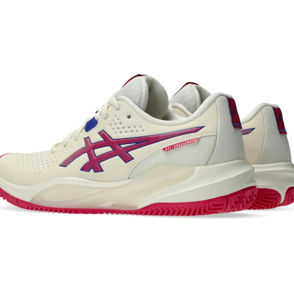 Asics GEL-CHALLENGER 15 CLAY tennisschoenen dames cream bright rose< Tennisschoenen