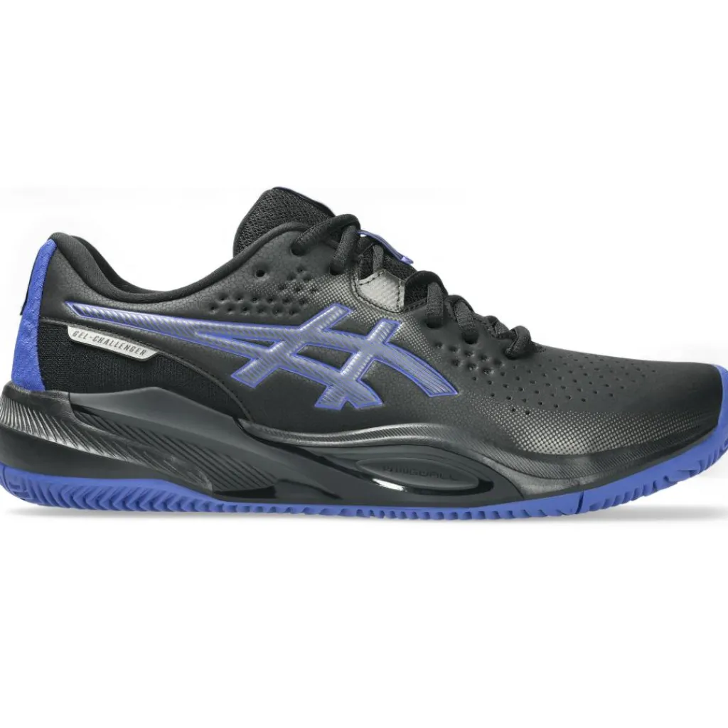 Asics GEL-CHALLENGER 15 CLAY tennisschoenen heren black dark cobalt< Tennisschoenen