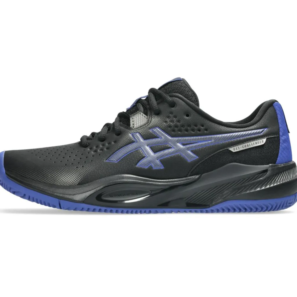 Asics GEL-CHALLENGER 15 CLAY tennisschoenen heren black dark cobalt< Tennisschoenen