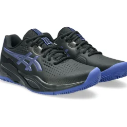 Asics GEL-CHALLENGER 15 CLAY tennisschoenen heren black dark cobalt< Tennisschoenen