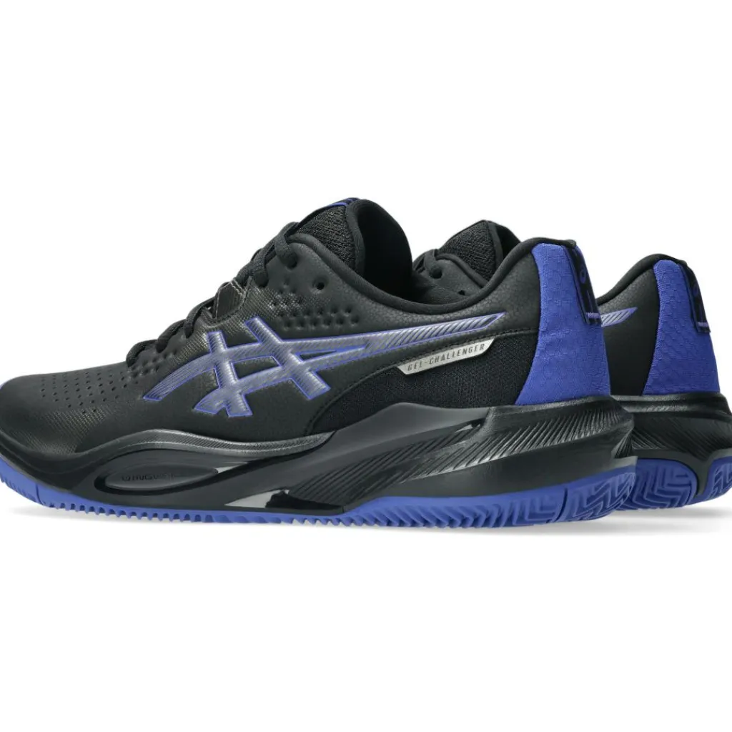 Asics GEL-CHALLENGER 15 CLAY tennisschoenen heren black dark cobalt< Tennisschoenen
