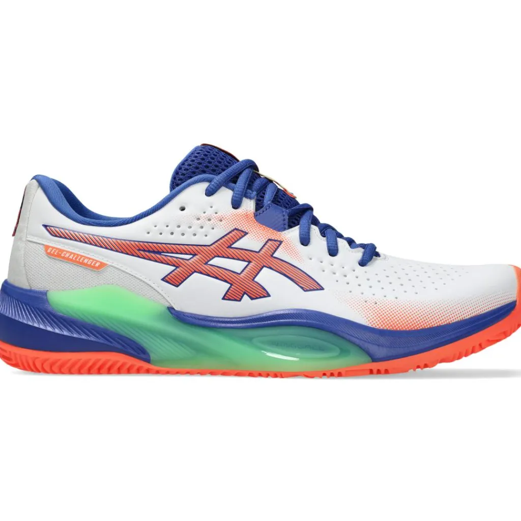 Padelschoenen-Asics GEL-CHALLENGER 15 padelschoenen heren white vivid coral