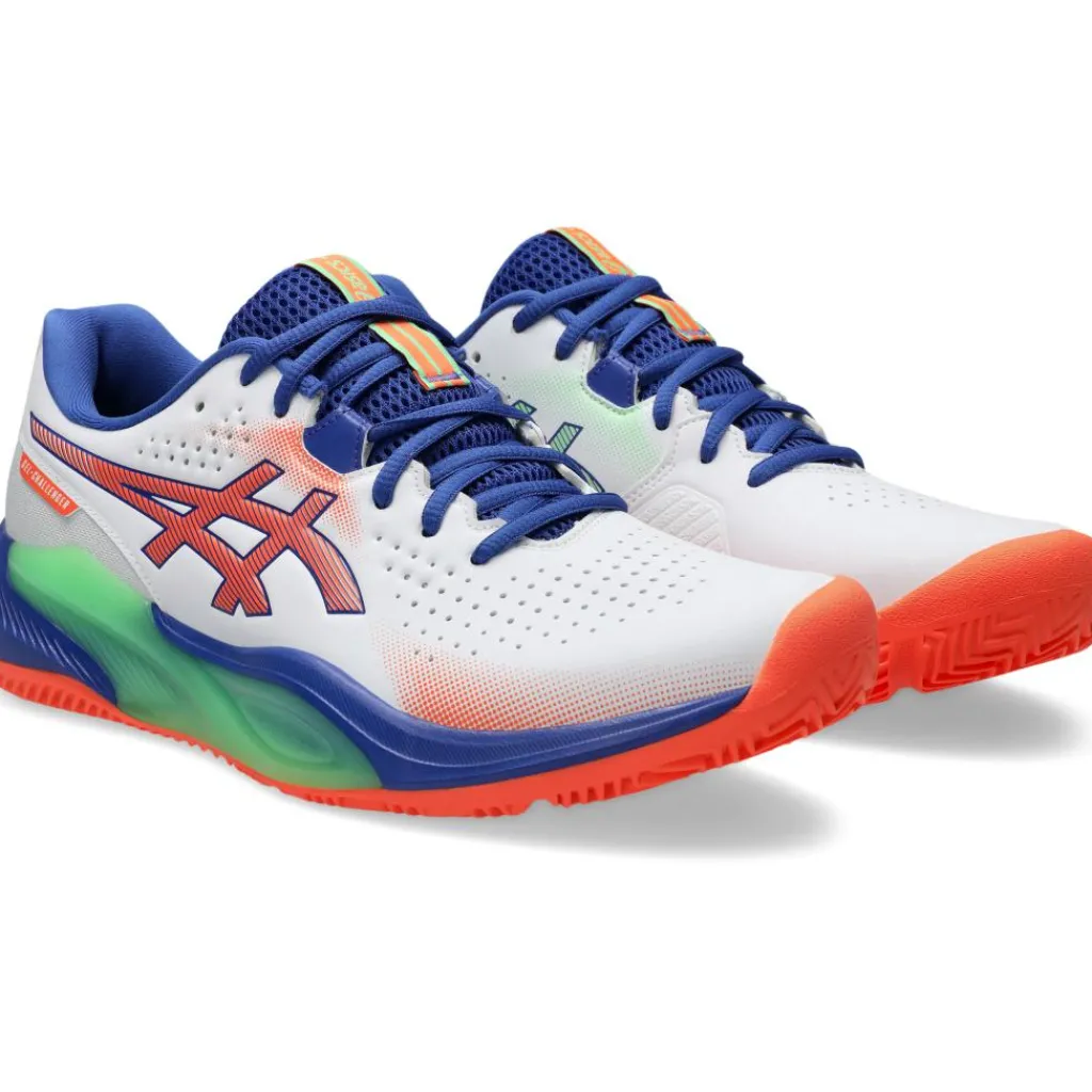 Padelschoenen-Asics GEL-CHALLENGER 15 padelschoenen heren white vivid coral