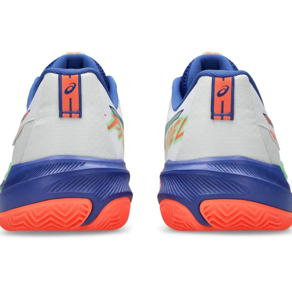 Padelschoenen-Asics GEL-CHALLENGER 15 padelschoenen heren white vivid coral