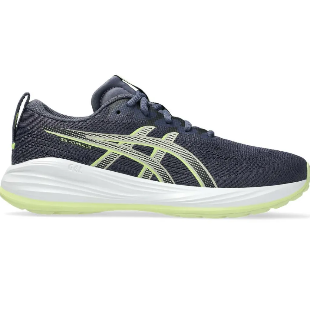 Hardloopschoenen-Asics GEL-CUMULUS 27 GS hardloopschoenen junior indigo fog lucid yellow