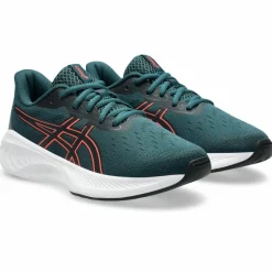 Asics Gel-Cumulus 26 GS hardloopschoenen junior saxon green coral reef< Hardloopschoenen