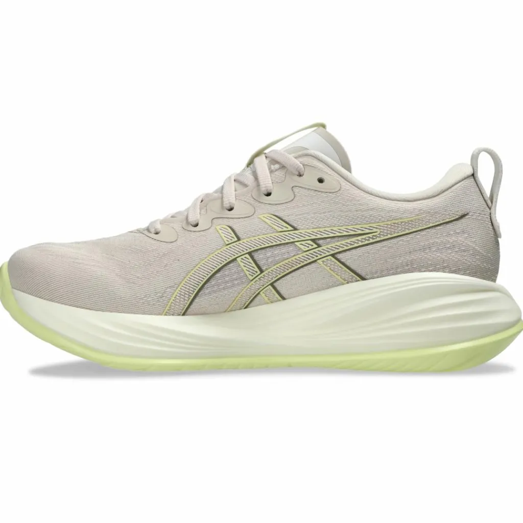 Hardloopschoenen-Asics Gel-Cumulus 27 hardloopschoenen dames mineral beige huddle yellow