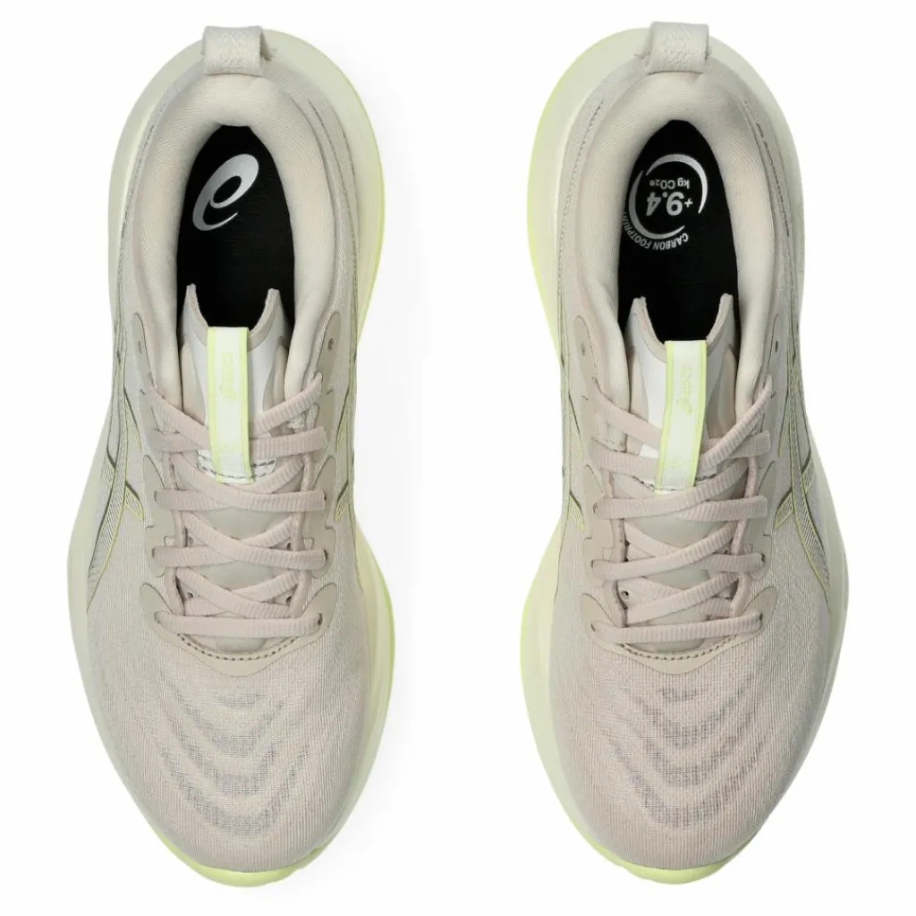 Hardloopschoenen-Asics Gel-Cumulus 27 hardloopschoenen dames mineral beige huddle yellow