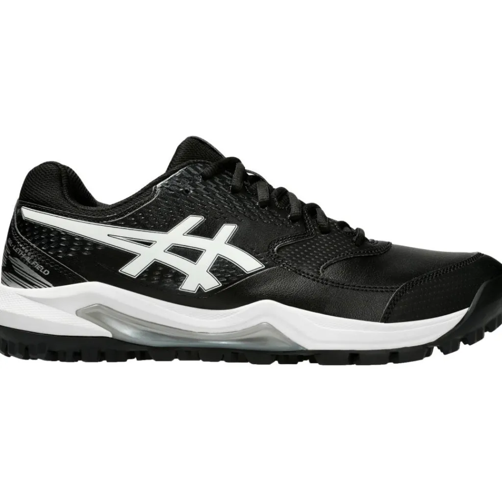 Asics GEL-LETHAL FIELD 2 hockeyschoenen heren black white< Hockeyschoenen