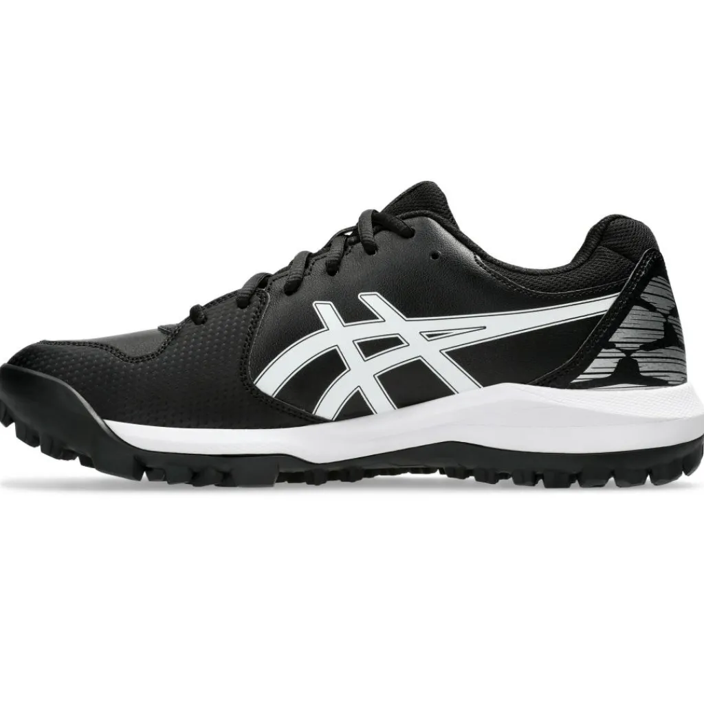 Asics GEL-LETHAL FIELD 2 hockeyschoenen heren black white< Hockeyschoenen