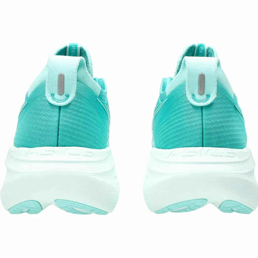 Asics Gel-Nimbus 27 hardloopschoenen dames wave teal illuminate mint< Hardloopschoenen