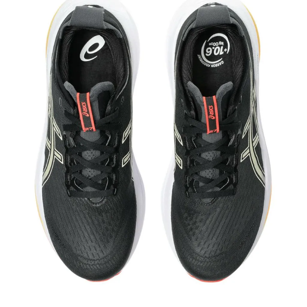 Asics GEL-NIMBUS 27 hardloopschoenen heren black khaki< Hardloopschoenen