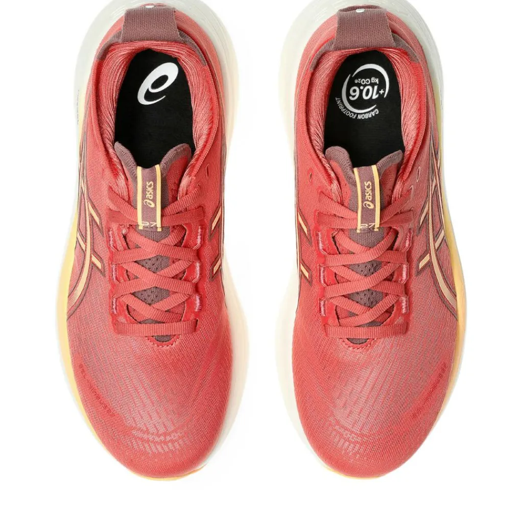 Hardloopschoenen-Asics GEL-NIMBUS 27 hardloopschoenen dames dark pink clay orange glow