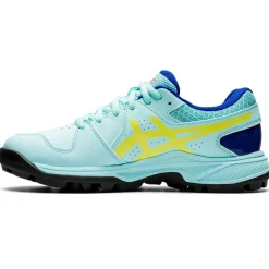 Asics Gel-Peake hockeyschoenen dames clear blue glow yellow< Hockeyschoenen