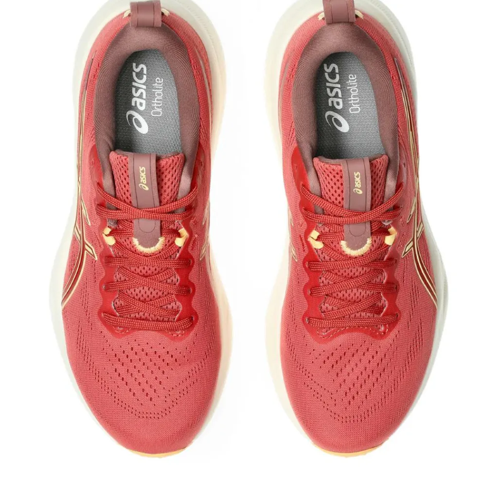 Asics GEL-PULSE 16 hardloopschoenen dames dark pink clay orange glow< Hardloopschoenen