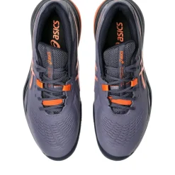 Asics Gel-Resolution X Clay tennisschoenen heren greyish purple nova orange< Tennisschoenen