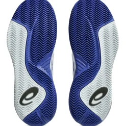 Asics GEL-RESOLUTION X CLAY tennisschoenen heren white dark cobalt< Tennisschoenen