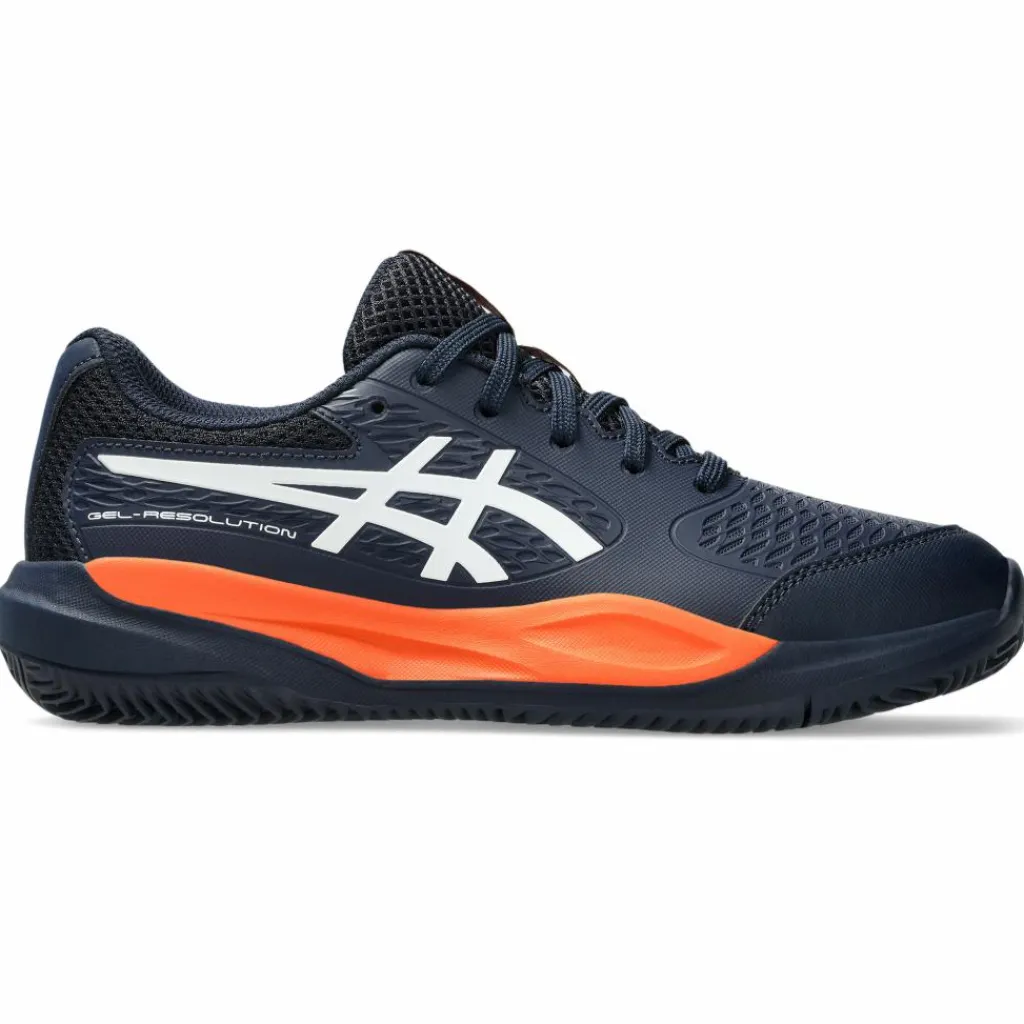 Tennisschoenen-Asics Gel-Resolution X GS Clay tennisschoenen junior midnight white