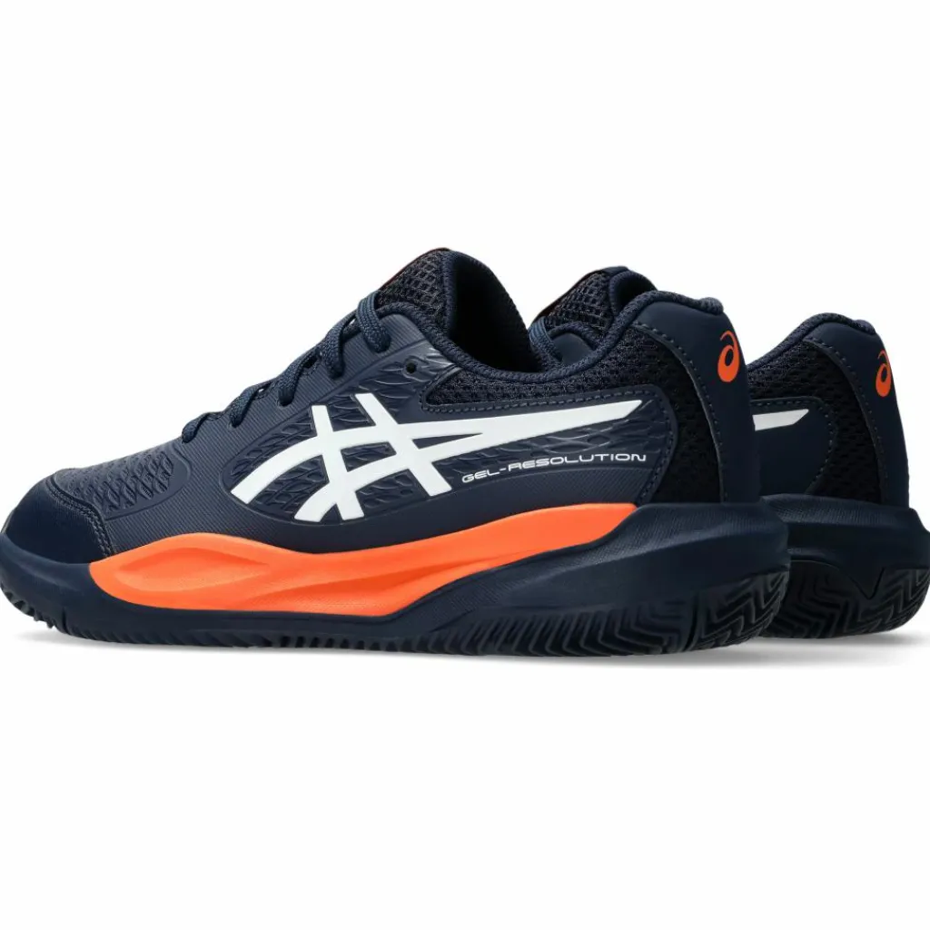 Tennisschoenen-Asics Gel-Resolution X GS Clay tennisschoenen junior midnight white
