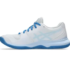Indoorschoenen-Asics Gel-Tactic 12 indoorschoenen dames white light blue
