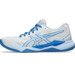 Indoorschoenen-Asics Gel-Tactic 12 indoorschoenen dames white light blue