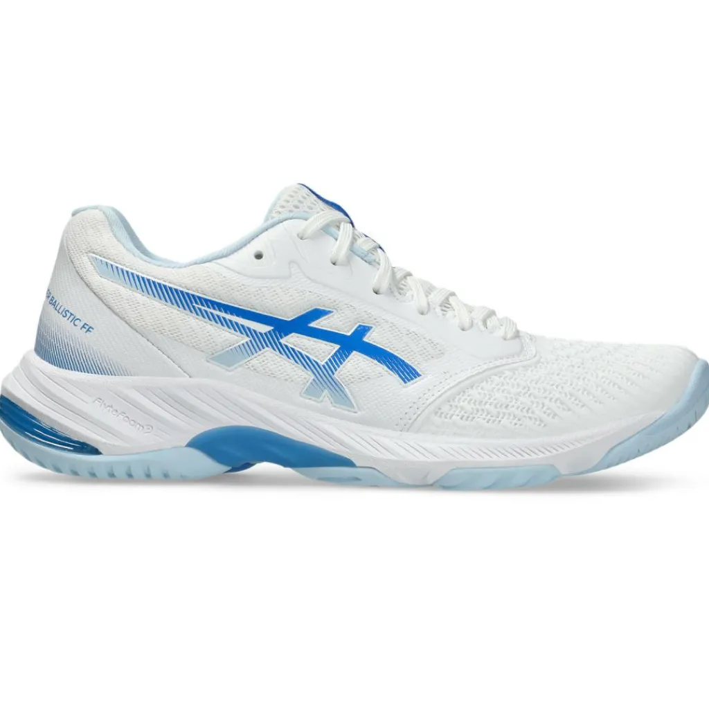 Indoorschoenen-Asics Netburner Ballistic FF 3 indoorschoenen dames white blue coast