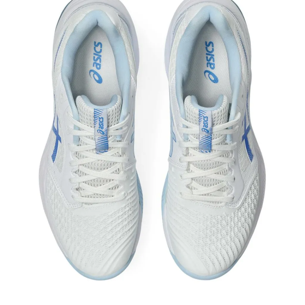 Indoorschoenen-Asics Netburner Ballistic FF 3 indoorschoenen dames white blue coast