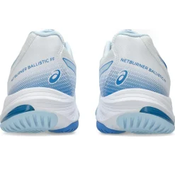 Indoorschoenen-Asics Netburner Ballistic FF 3 indoorschoenen dames white blue coast
