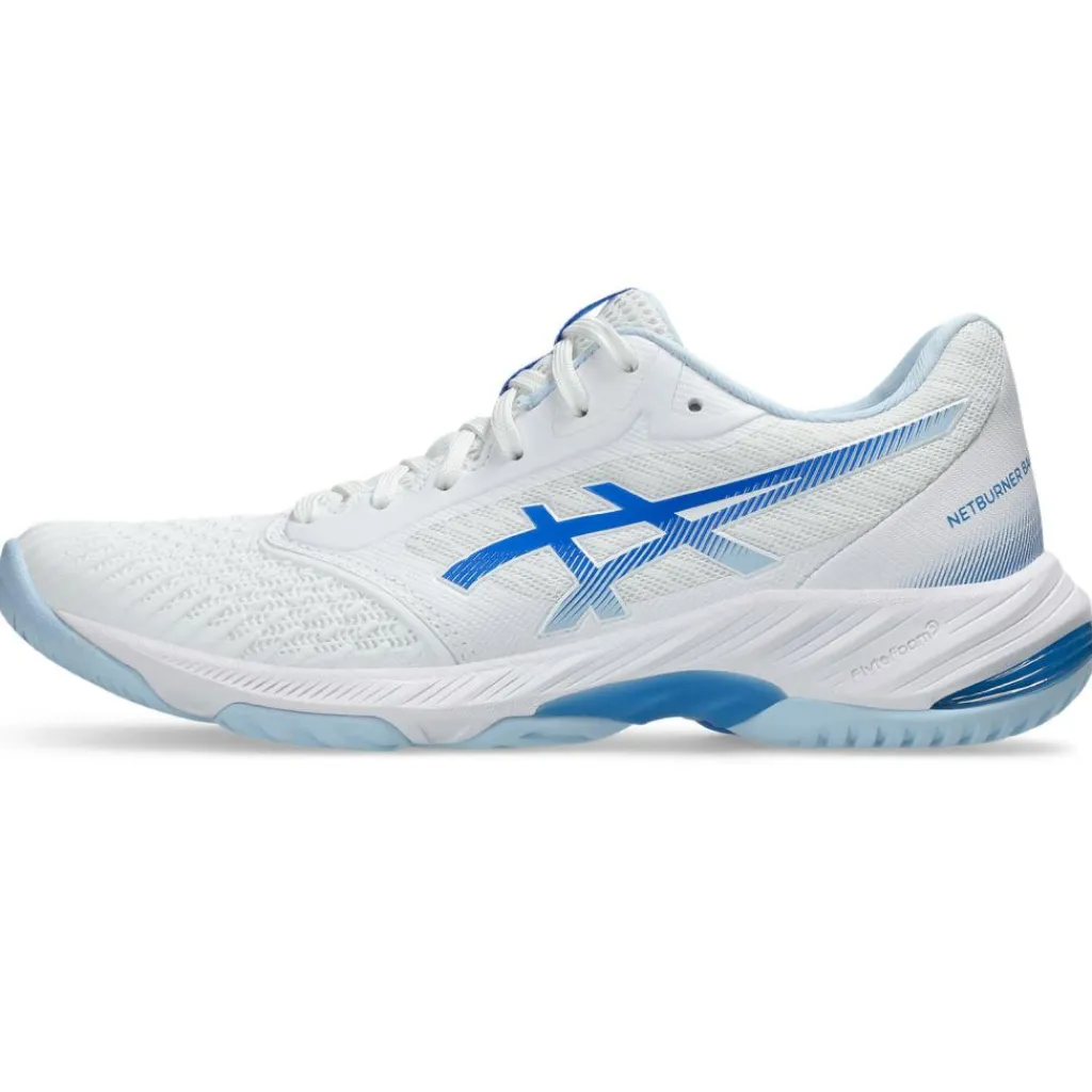 Indoorschoenen-Asics Netburner Ballistic FF 3 indoorschoenen dames white blue coast