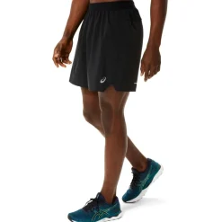 Hardloopkleding-Asics Road 2-in-1 7 inch hardloopbroek heren performance black carrier grey