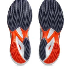 Asics Solution Speed FF 3 Clay tennisschoenen heren white greyish purple< Tennisschoenen