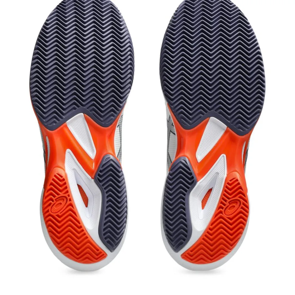 Asics Solution Speed FF 3 Clay tennisschoenen heren white greyish purple< Tennisschoenen