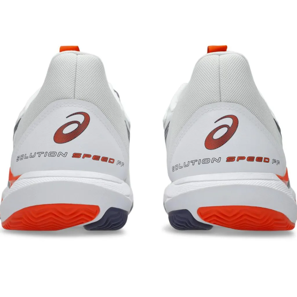 Asics Solution Speed FF 3 Clay tennisschoenen heren white greyish purple< Tennisschoenen