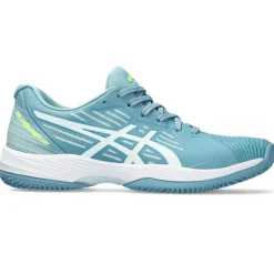 Asics Solution Swift FF Clay tennisschoenen dames gris blue white< Tennisschoenen
