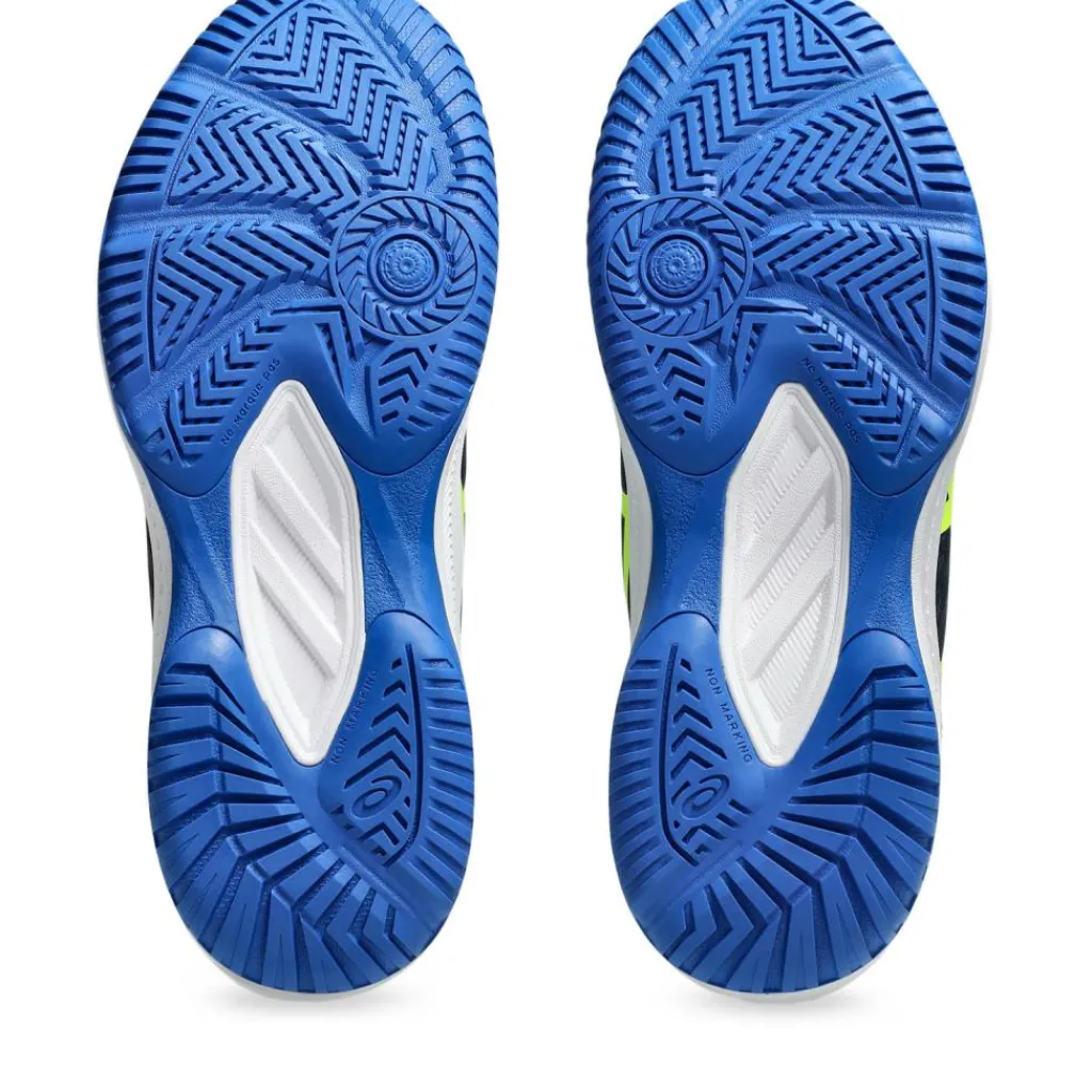 Asics Upcourt 6 GS indoorschoenen junior midnight safety yellow< Indoorschoenen