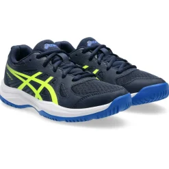 Asics Upcourt 6 GS indoorschoenen junior midnight safety yellow< Indoorschoenen