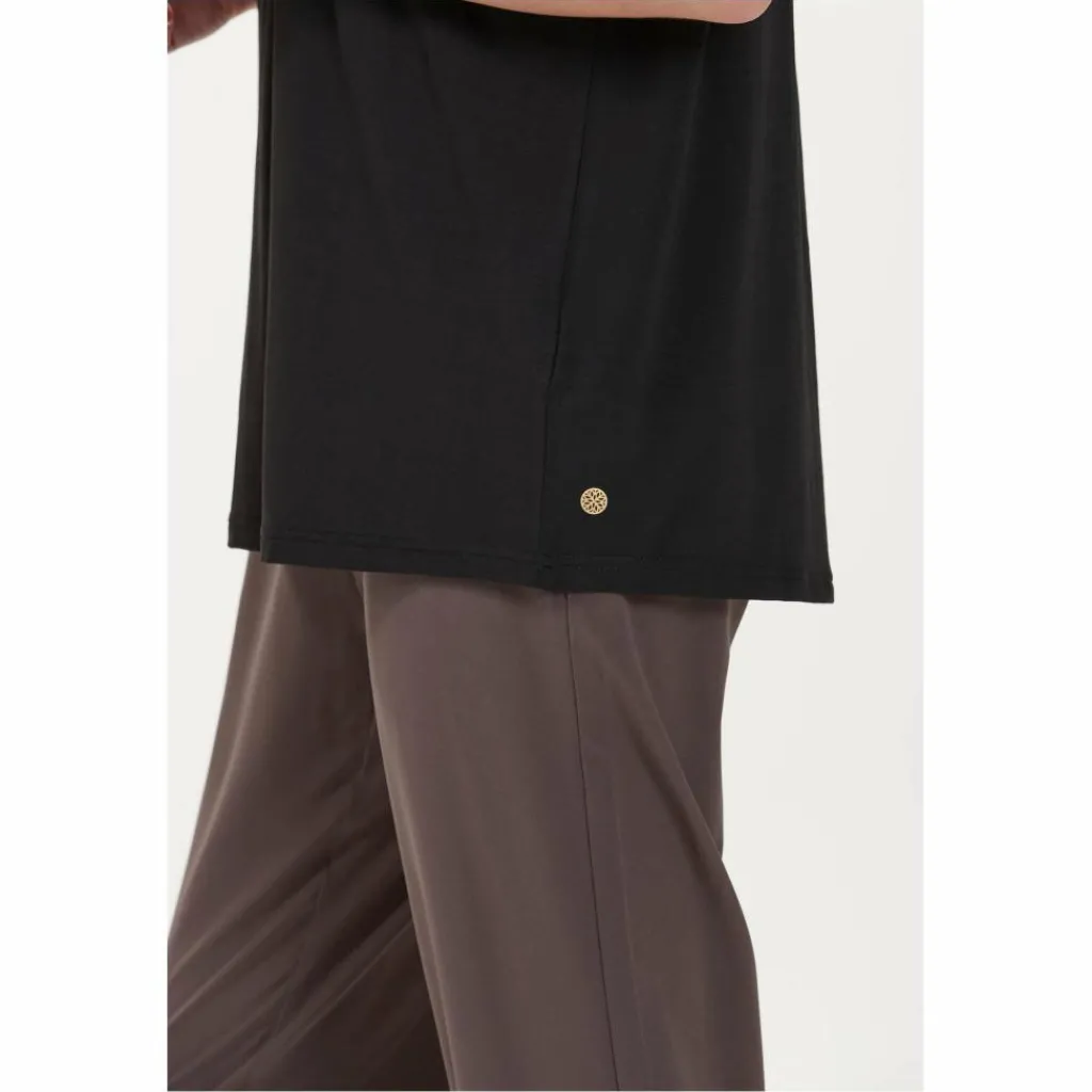 Sportshirt-Athlecia Lizzy S/S shirt dames black melange