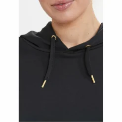 Athlecia Namier hoodie dames black< Sport Trui