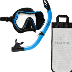 Zwemmen & Duiken-Atlantis Samana Pro Combo snorkelset black ocean