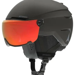 Atomic Savor Visor Photo skihelm black< Skihelmen|Wintersport