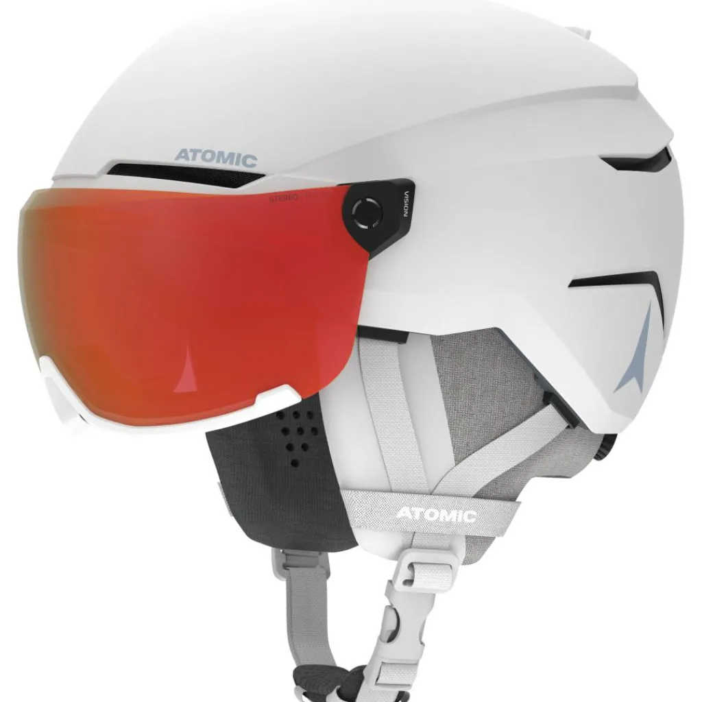 Atomic Savor Visor Photo skihelm white heather< Skihelmen|Wintersport