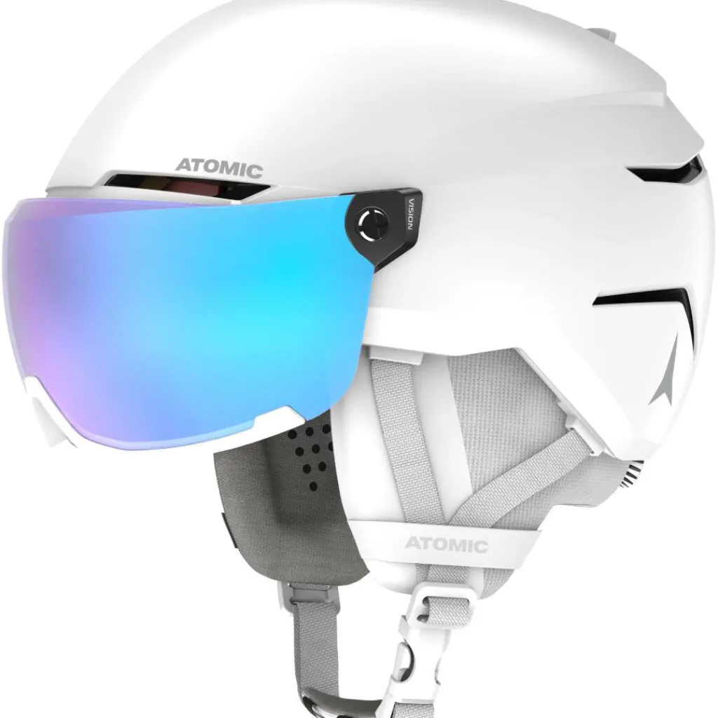Atomic Savor Visor Stereo skihelm white heather< Skihelmen|Wintersport