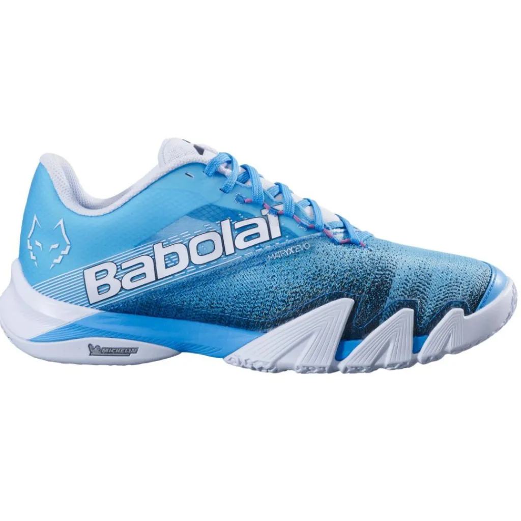 Babolat Jet Premura 2 Homme Lebron padelschoenen heren cyan blue white< Padelschoenen