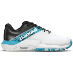 Babolat Movea 2 padelschoenen heren white cyan blue< Padelschoenen