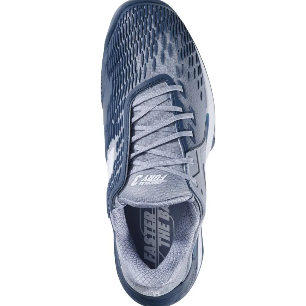 Babolat Propulse Fury 3 Clay tennisschoenen heren grey white< Tennisschoenen