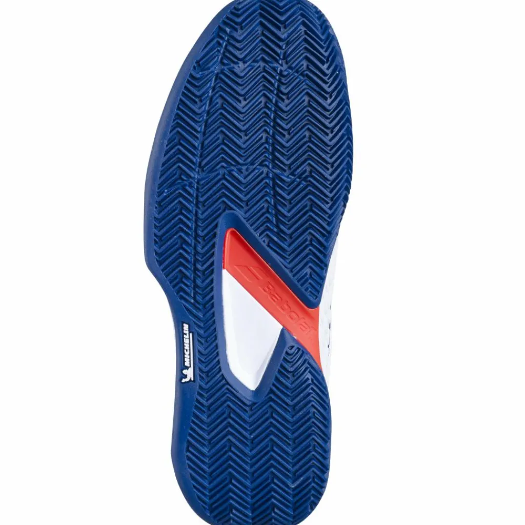 Babolat Propulse Fury 3 clay tennisschoenen heren white estate blue< Tennisschoenen